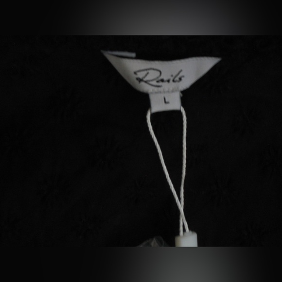 NWT RAILS Yuri In Black Eyelet Mix size large - Picture 9 of 13